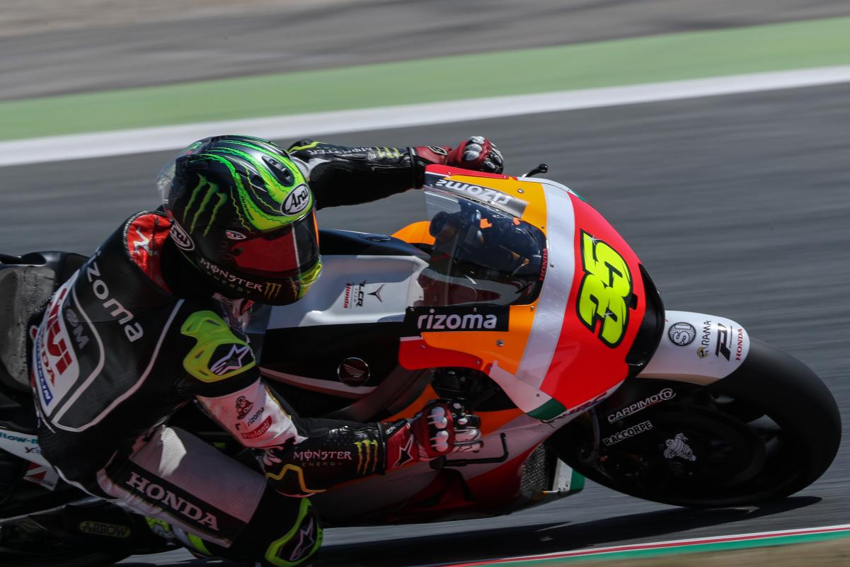 Cal Crutchlow testing HRC parts Catalunya Test 2017 Cal Crutchlow testing HRC parts Catalunya Test 2017