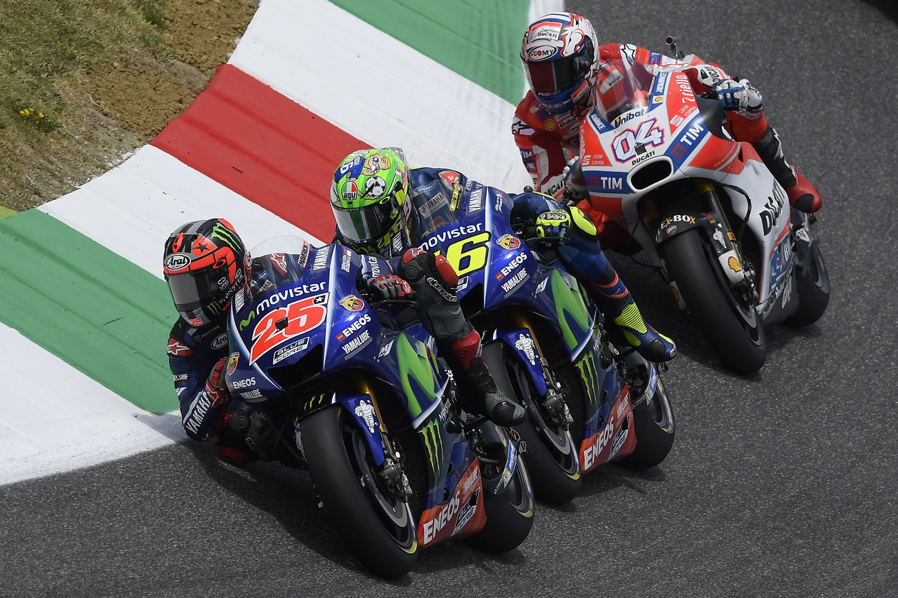 Vinales, Rossi, Dovizioso Mugello 2017 Vinales, Rossi, Dovizioso Mugello 2017