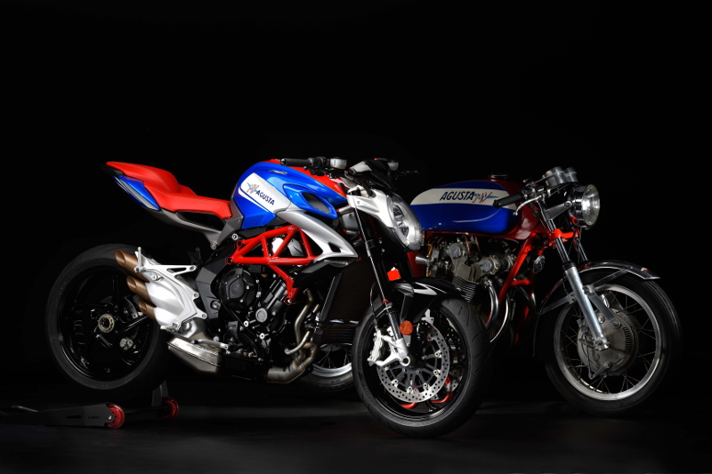MV Agusta Brutale 800 'America' 2017 Special Edition + 750S 1973 MV Agusta Brutale 800 'America' 2017 Special Edition + 750S 1973