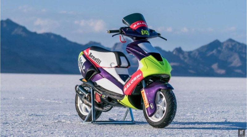 Moto Club Benelli Scooter Speed Record Bonnevill